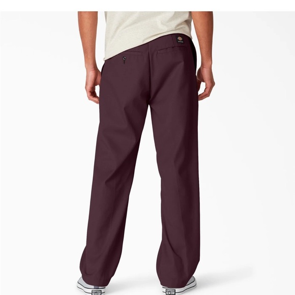 Dickies Skateboarding Regular Fit Twill Pant - Maroon - Picture 3 of 5